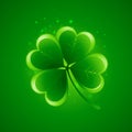 Clover leaf. Saint Patricks Day. Vector