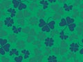 Clover leaves seamless pattern. St. Patrick`s Day, Irish holiday. Background for greeting card, wrapping paper, promotional Royalty Free Stock Photo