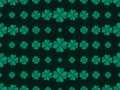 Clover leaves seamless pattern. St. Patrick`s Day, Irish holiday. Background for greeting card, wrapping paper, promotional Royalty Free Stock Photo