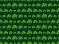 Clover leaves seamless pattern. St. Patrick`s Day, Irish holiday. Background for greeting card, wrapping paper, promotional Royalty Free Stock Photo