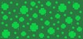 Clover pattern, patricks day illustration background