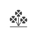 Clover plant vector icon