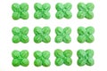 clover shaped biscuits Royalty Free Stock Photo