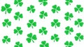 Clover to St. Patrick's Day, which moves quickly in one place. Background with clover