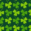 Cloverleaf Seamless Saint Patrick`s Day Pattern