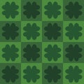 Clovers leafs saint patricks pattern