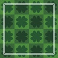 Clovers leafs saint patricks pattern