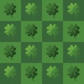 Clovers leafs saint patricks pattern