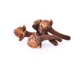 Cloves flower buds of Syzygium aromaticum. Clipping paths, sha Royalty Free Stock Photo