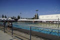 Clovis West Aquatics swimming pool Royalty Free Stock Photo
