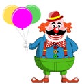 Clown Balloons Colorful Happy