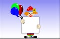 Clown with baloons