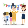 Clown for birthday. Royalty Free Stock Photo