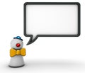 Clown and speech bubble Royalty Free Stock Photo