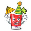 Clown bloody mary mascot cartoon