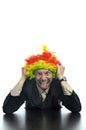 Clown businessman