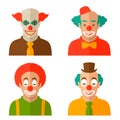 Clown cartoon face