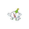 Clown cloud bubble on a white background. Royalty Free Stock Photo