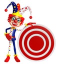 Clown with Dart board