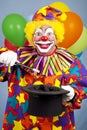 Clown Does Magic Trick Royalty Free Stock Photo