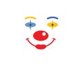 Clown Face  Illustration Vector Icon Design