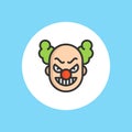 Clown vector icon sign symbol Royalty Free Stock Photo