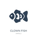 clown fish icon in trendy design style. clown fish icon isolated on white background. clown fish vector icon simple and modern Royalty Free Stock Photo