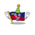 Clown flag liechtenstein in the cartoon shape