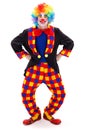 Clown in funny posture