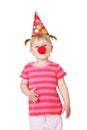 Clown girl Royalty Free Stock Photo