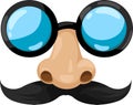 Clown glasses vector