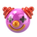 Clown icon 3d illustration