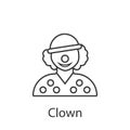 Clown icon. Element of profession avatar icon for mobile concept and web apps. Detailed Clown icon can be used for web and mobile