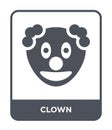 clown icon in trendy design style. clown icon isolated on white background. clown vector icon simple and modern flat symbol for Royalty Free Stock Photo