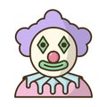 Clown icon vector on trendy design Royalty Free Stock Photo