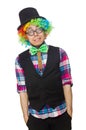 Clown isolated Royalty Free Stock Photo