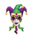 clown joker mardi gras