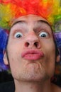 Clown Kiss Royalty Free Stock Photo