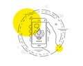 Clown line icon. Amusement park funnyman sign. Vector