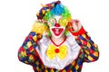 Clown with lollipops Royalty Free Stock Photo