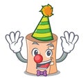 Clown medical gauze mascot cartoon Royalty Free Stock Photo