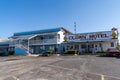 Clown Motel sign in Tonopah Nevada, is a kitschy roadside attraction and motor court motel Royalty Free Stock Photo