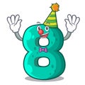 Clown number eight volume logo the mascot