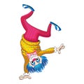 Clown one hand icon, cartoon style Royalty Free Stock Photo