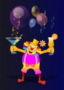 Clown at party Royalty Free Stock Photo