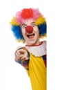 Clown pointing