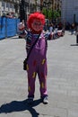 Clown, Puerta del Sol, Madrid, Spain Royalty Free Stock Photo