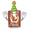 Clown recipe book on the mascot shelf Royalty Free Stock Photo