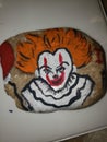 Clown rock painting details ittheclown