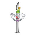 Clown scalpel mascot cartoon style